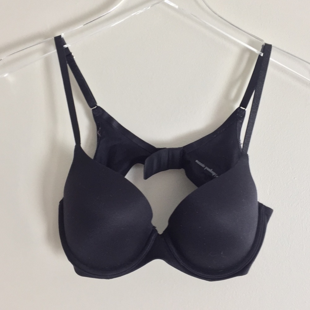 Aerie Sunnie Push Up Bra 36B Black